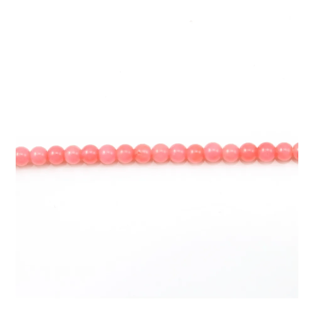 Bambou mer teinté orange Rond 3mm x 40cm 