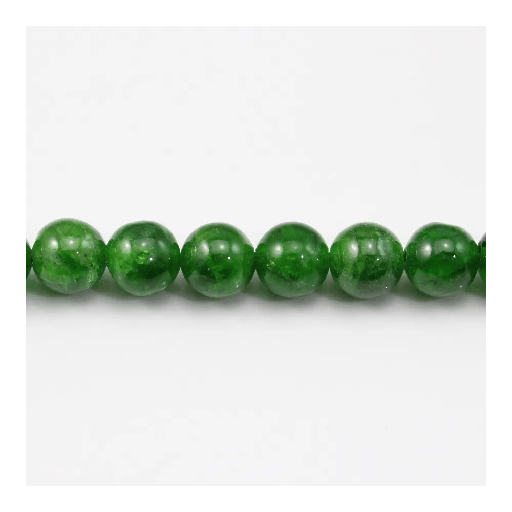 Tsavorite ronde 6mm x 40cm