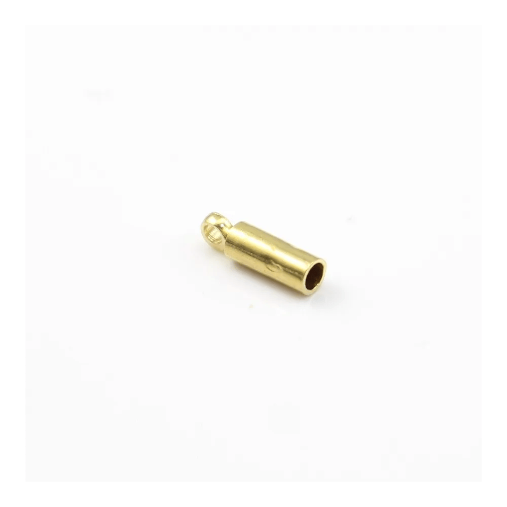 Embouts pour cordon 3mm en laiton brut x100pcs