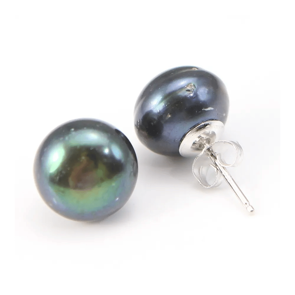 Earring  silver 925 Freshwater Pearl 12-13mm x 2pcs