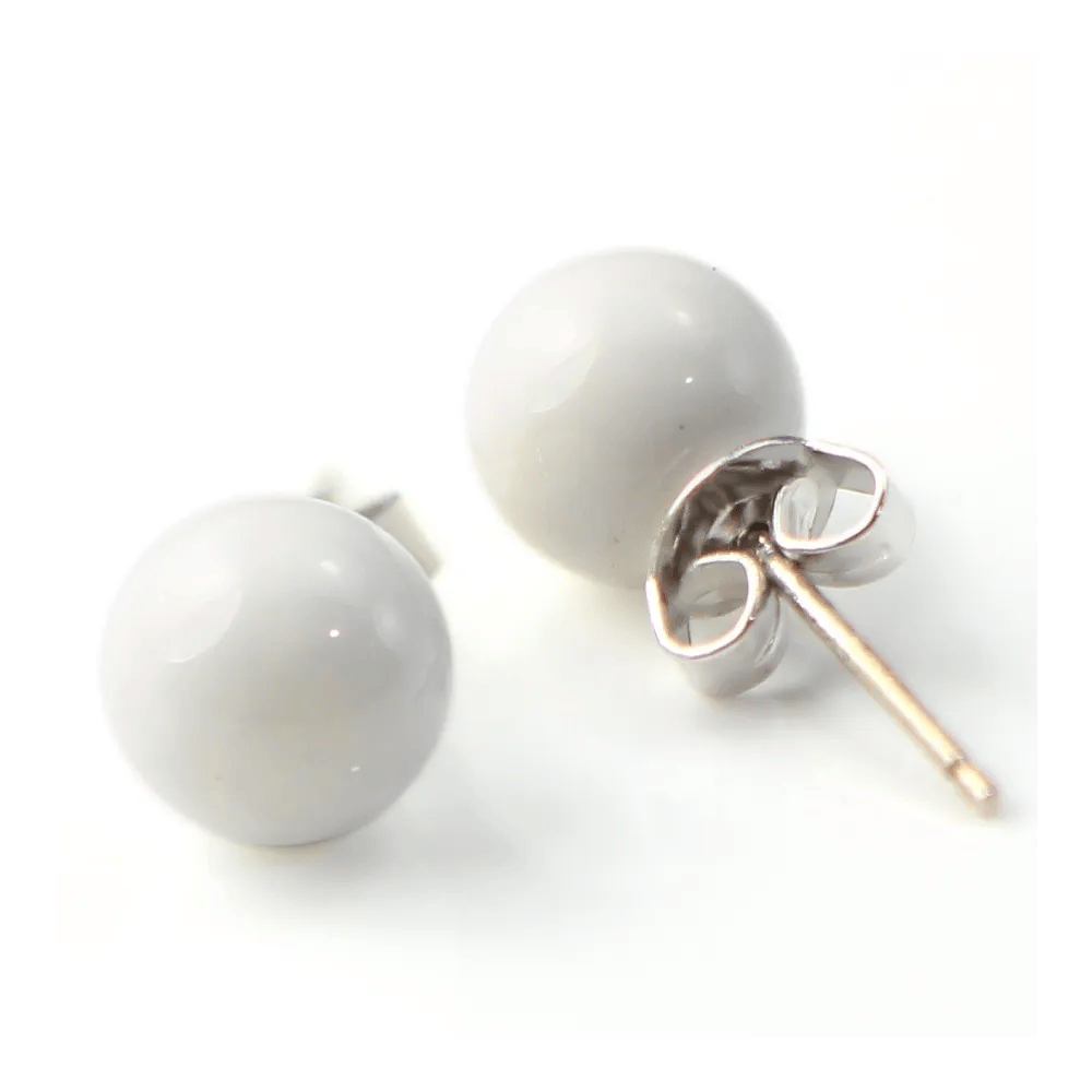 Earring silver 925 benitier 8mm x 2pcs 