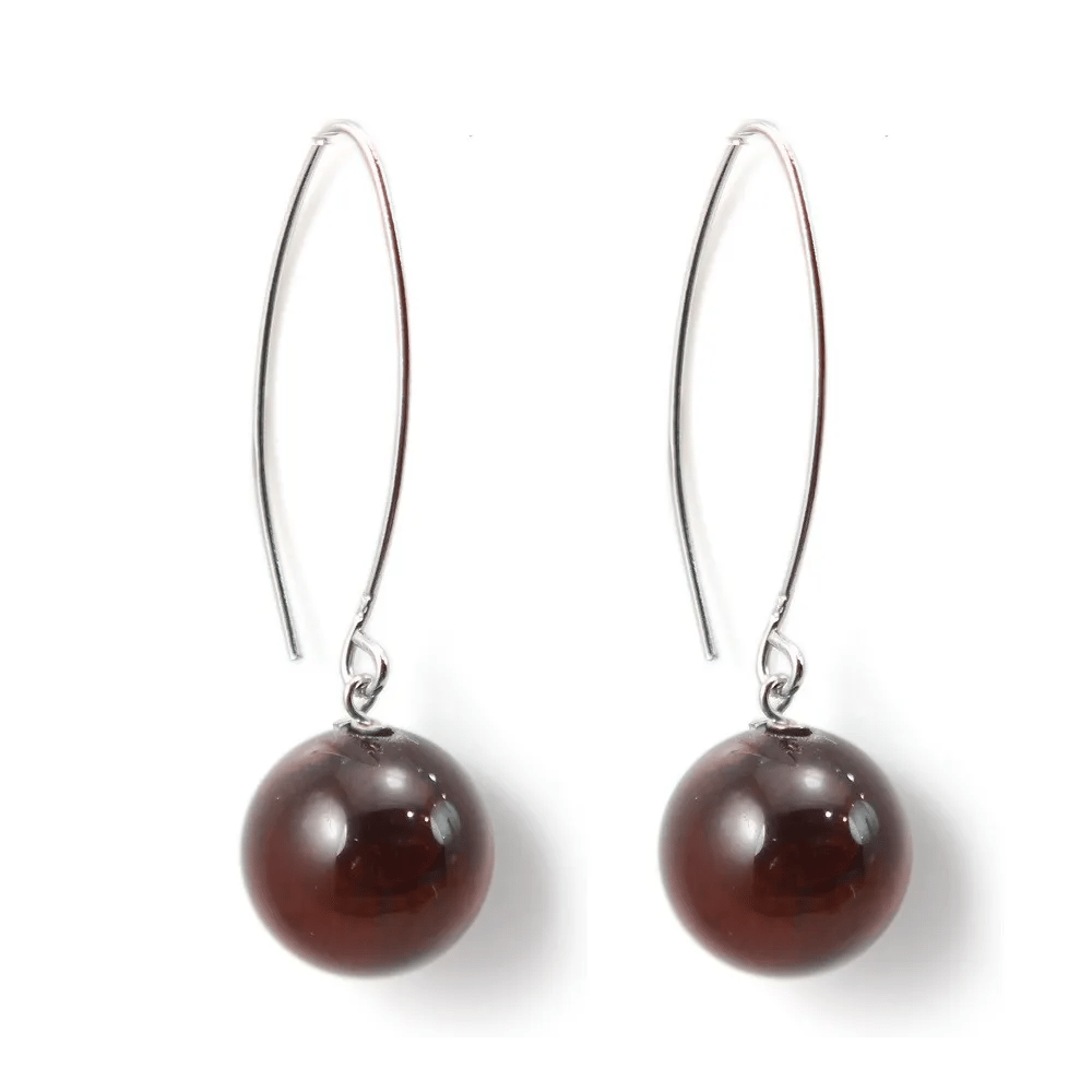 Boucle d'oreill argent 925 oeil de taureau 12mm x 2pcs 