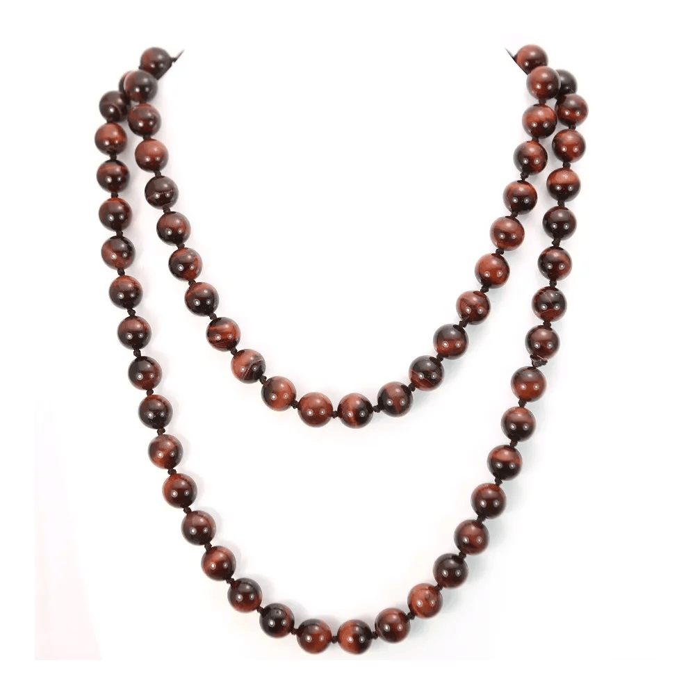 Necklace bull eye 10mm 90cm