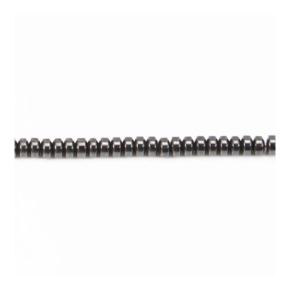 Hématite rondelle 2x3mm x 40cm 