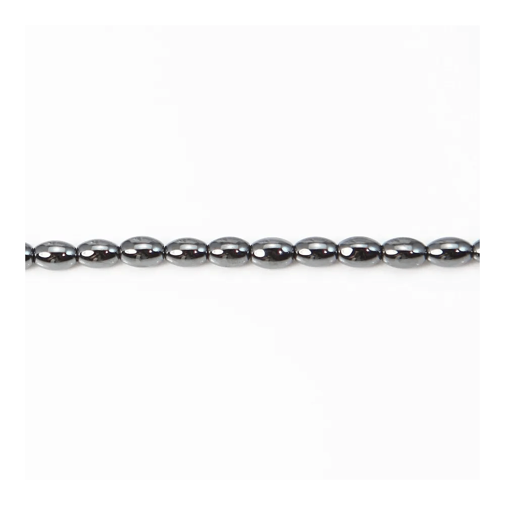 Hématite tonnelet 3x5mm x 40cm 