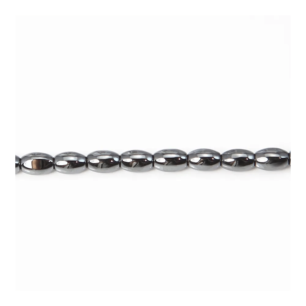 Hématite tonnelet 4x6mm x 40cm 