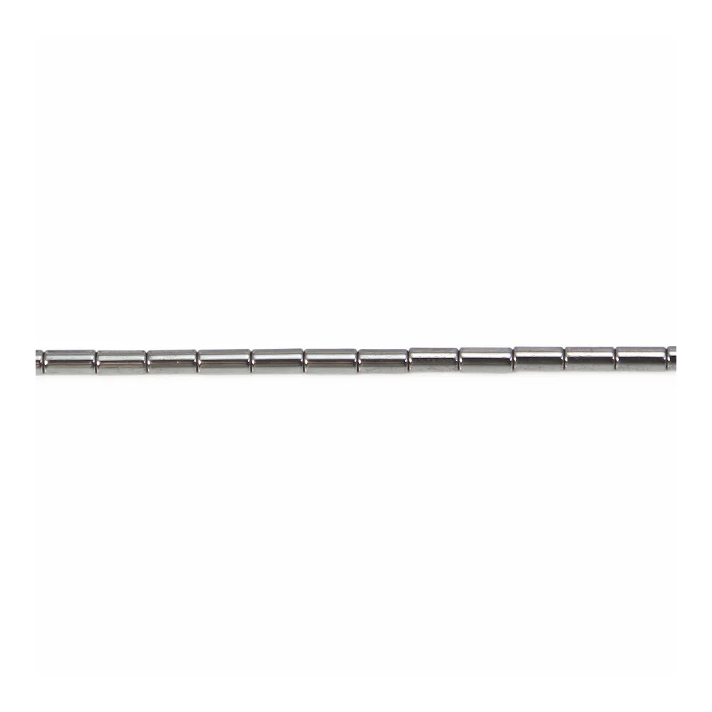 Hématite tube 2x4mm x 40cm 