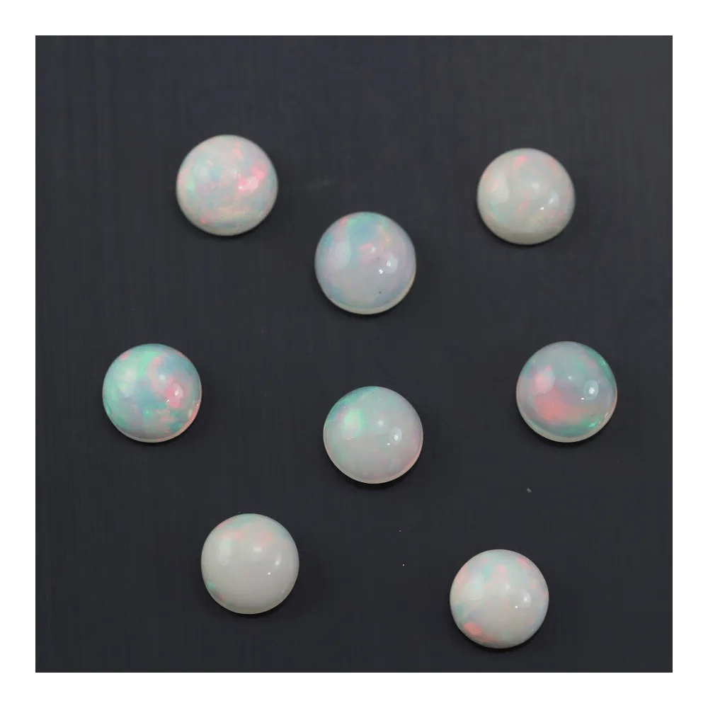 Cabochon opal ethiopian round 7mm x 1pc