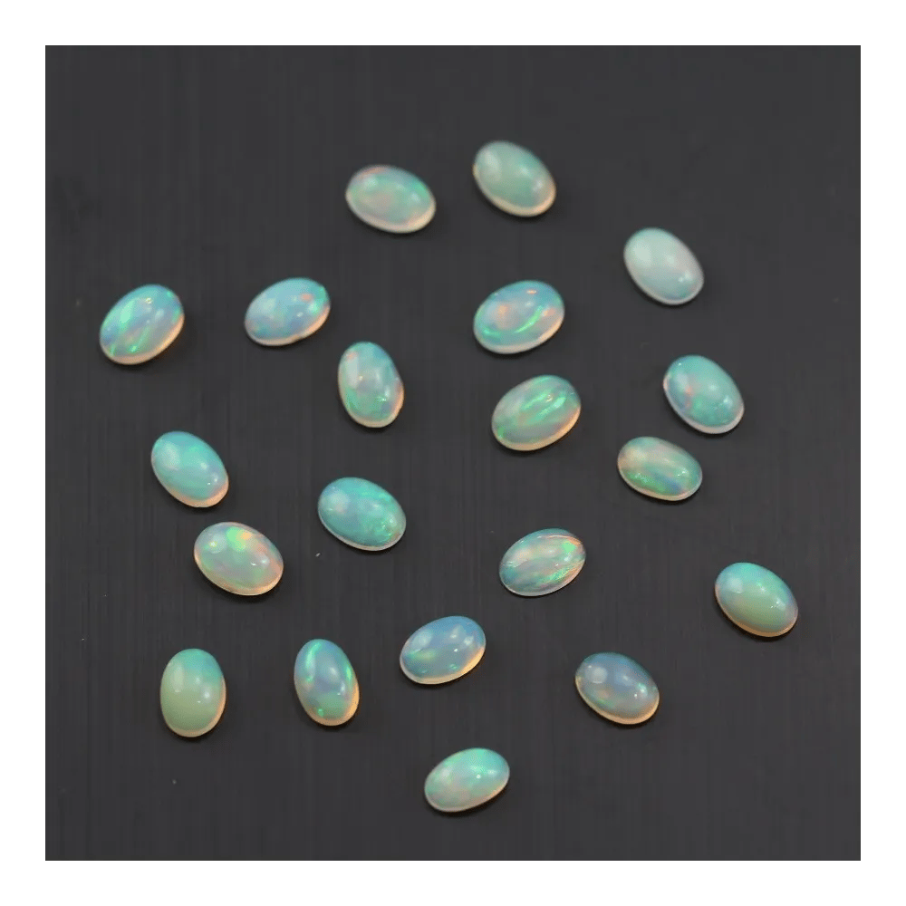 Cabochon opale ethiopian ovale 4x6mm x 1pc