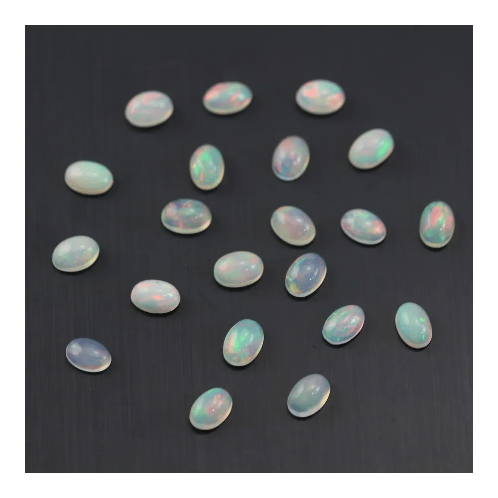 Cabochon opale ethiopian ovale 4x6mm x 1pc
