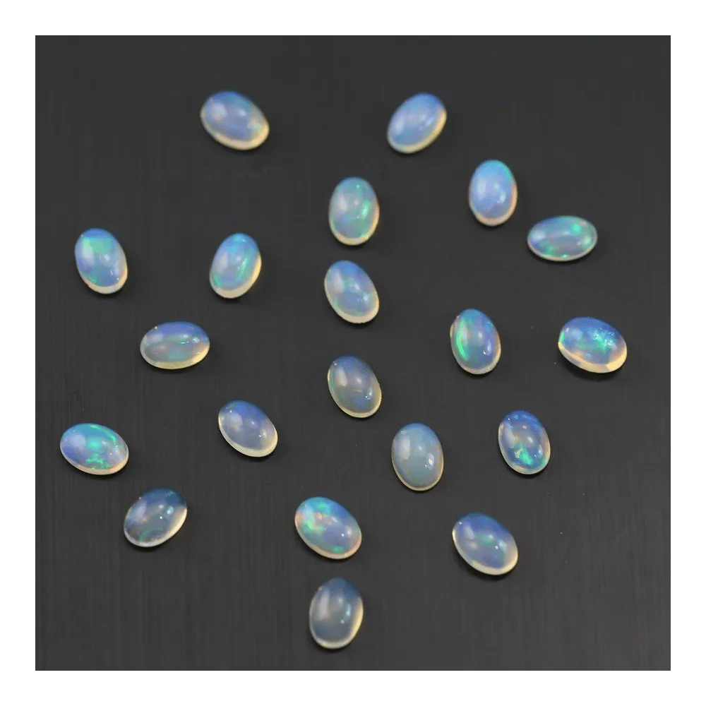 Cabochon opale ethiopian ovale 4x6mm x 1pc