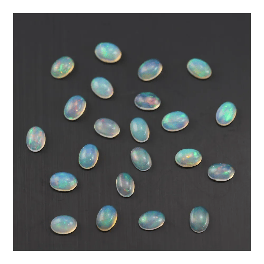 Cabochon opale ethiopian ovale 4x6mm x 1pc
