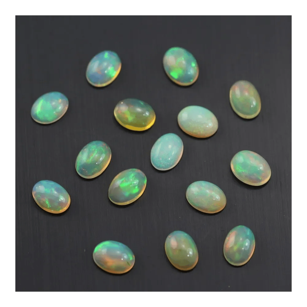 Cabochon opale ethiopian ovale 5x7mm x 1pc