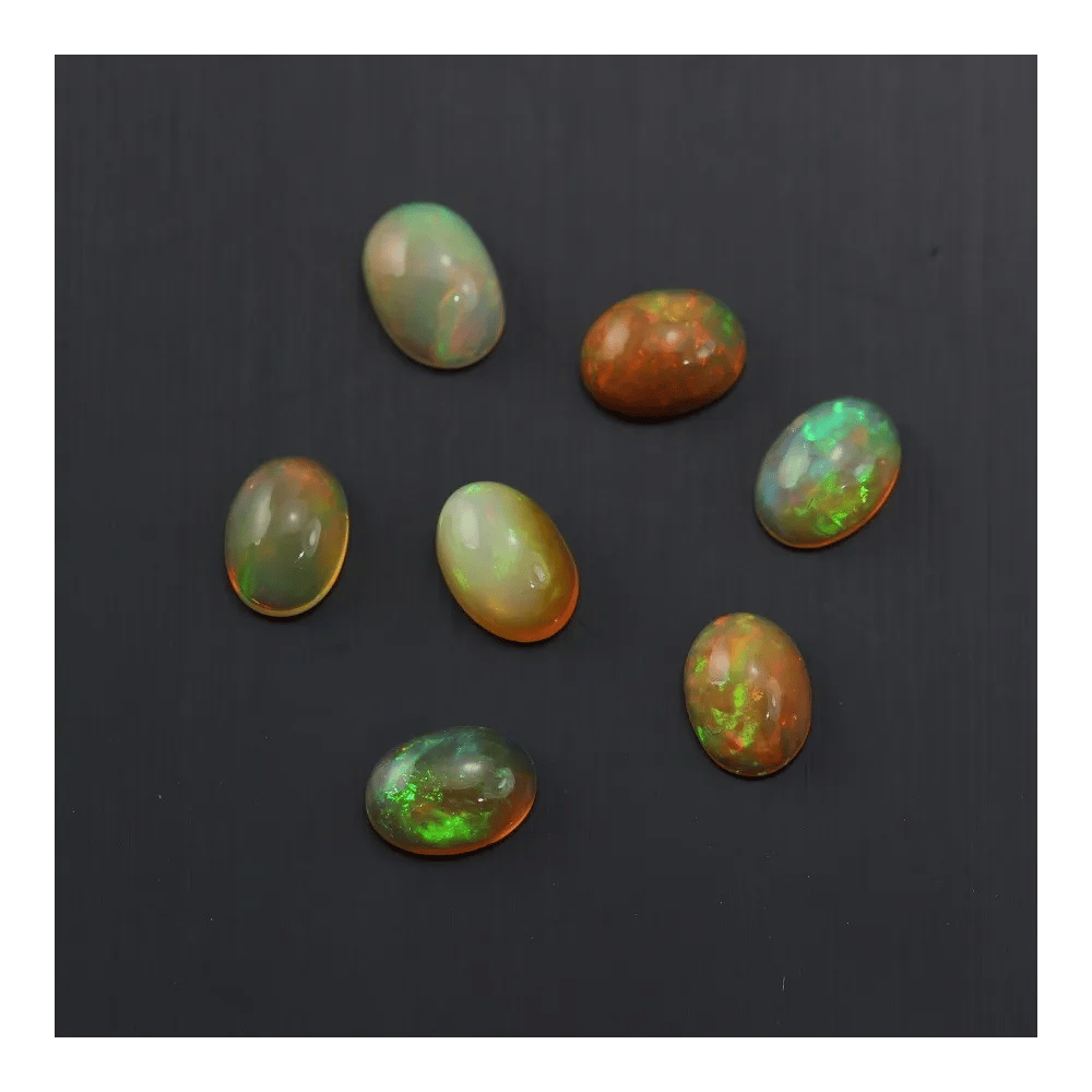Cabochon opale ethiopian ovale 5x7mm x 1pc