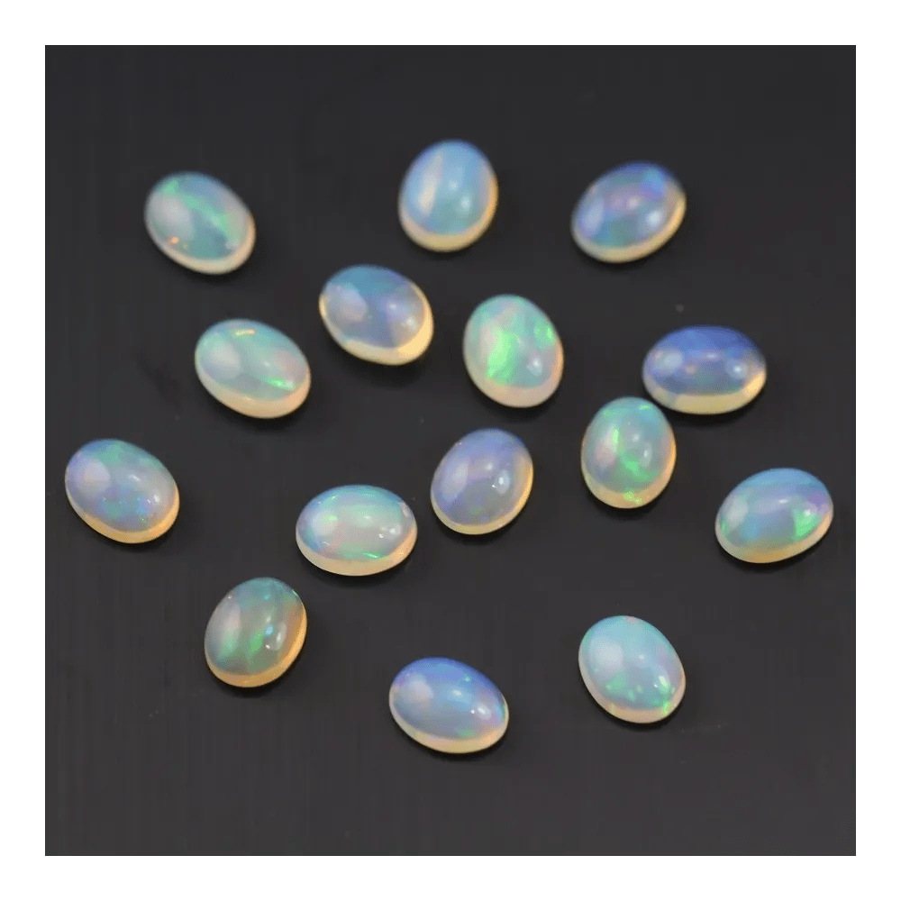 Cabochon opale ethiopian ovale 7x9mm x 1pc