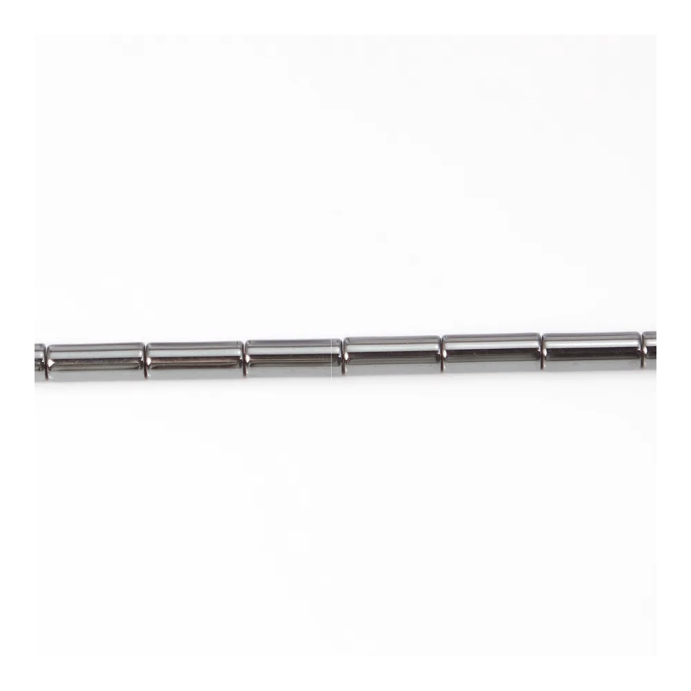 Hématite tube 3x9mm x 10pcs