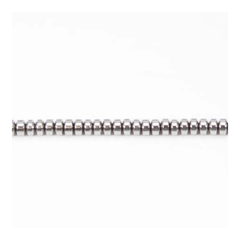 Hématite argenté rondelle 2x4mm x 20pcs