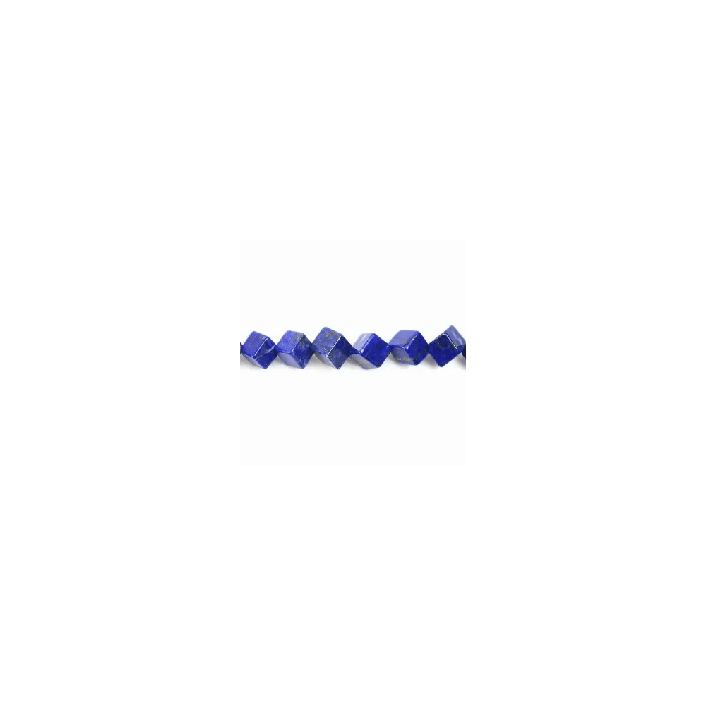 Lapis-lazuli cube 8x6mm x 2pcs
