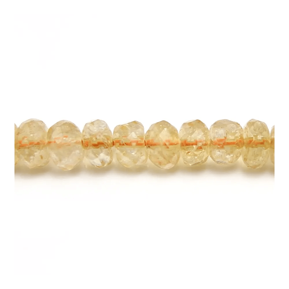Citrine Rondelle Facette 5x8mm x 40cm
