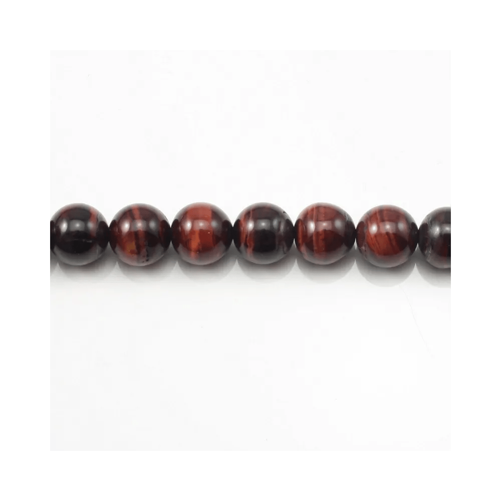 Red tiger stone round 12mm x 4pcs