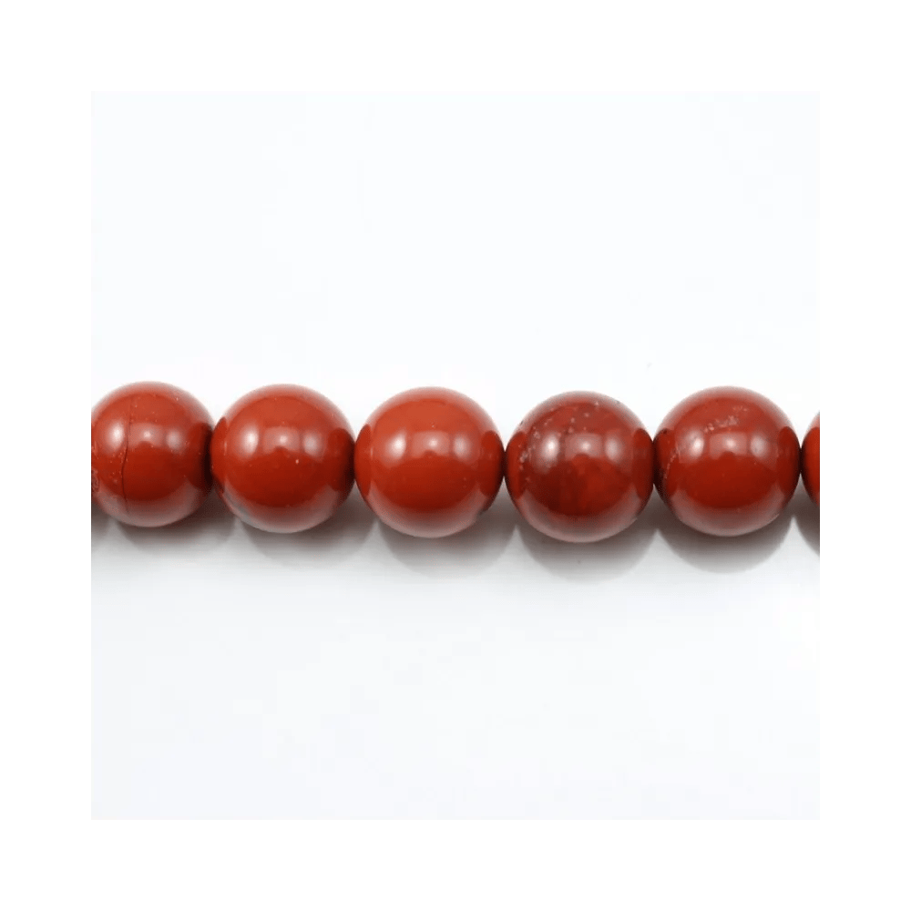 Jaspe rouge ronde 12mm x 5pcs