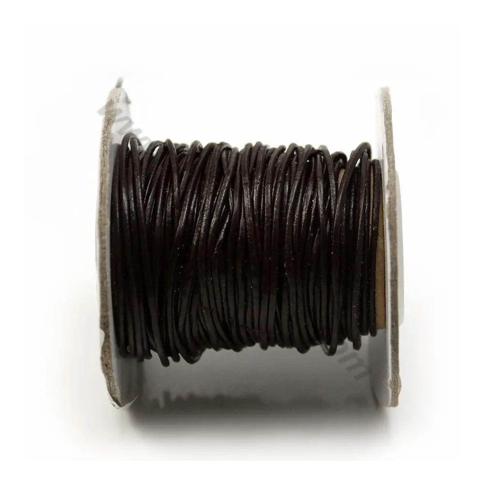 Fil en cuir marron 1.2mm x 1m
