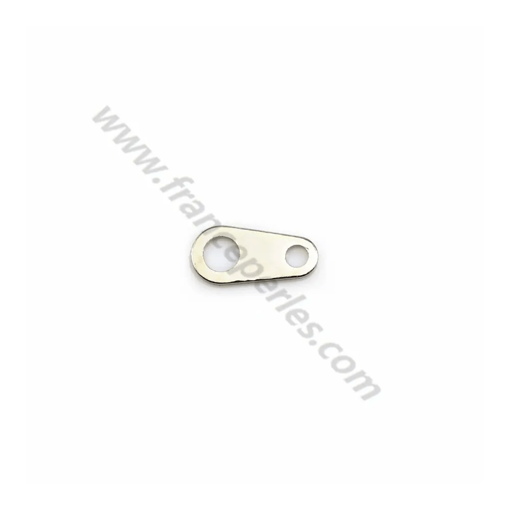 Breloque "tag" en métal, de différentes couleurs, 5x9mm x 100pcs