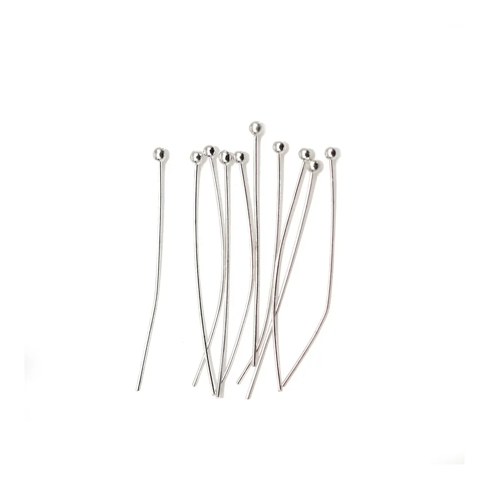 Clou tête ronde argenté x 24mm x 50pcs