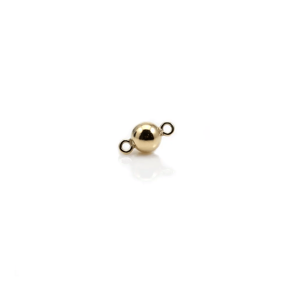 Breloque en Gold Filled, en forme de boule avec anneau, 4mm x 1pc