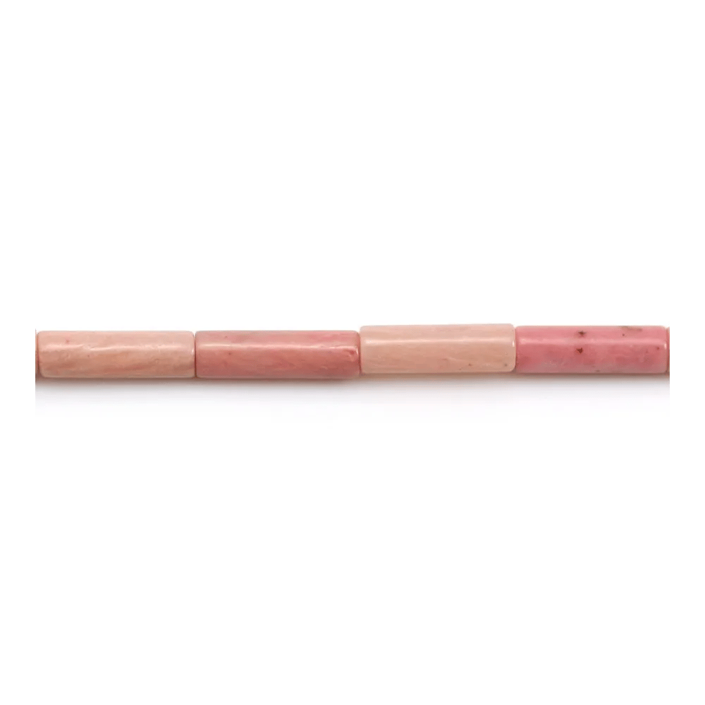 Rhodonite tube 4x13mm x 40cm