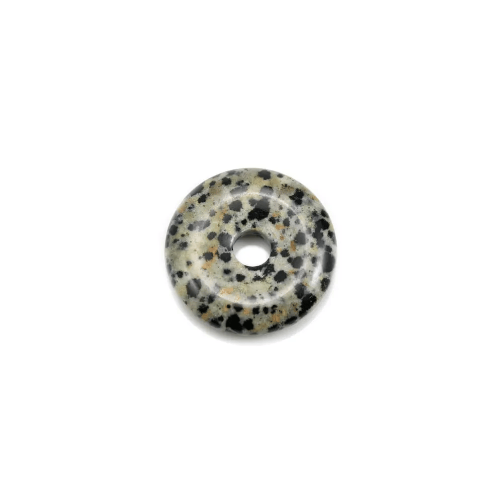Donut jaspe dalmatien 25mm x 1pc