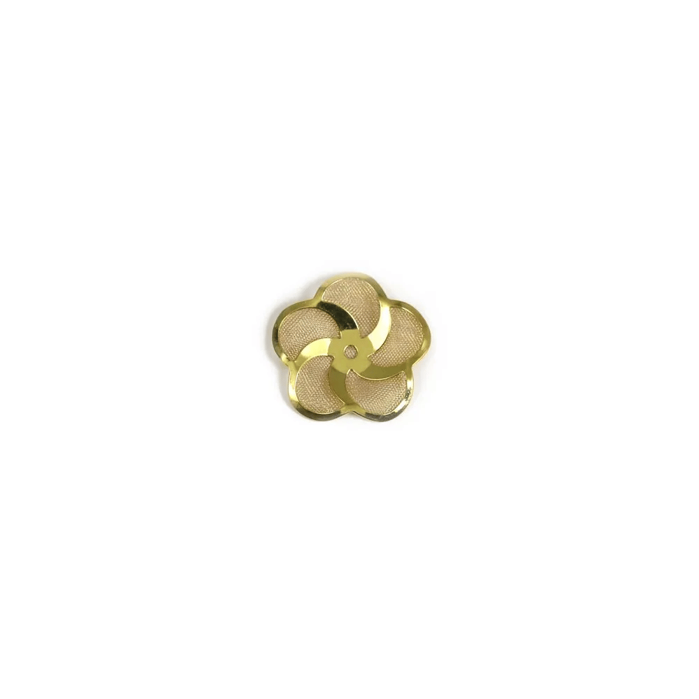 Intercalaire en laiton brut, de forme fleur 24mm x 10pcs