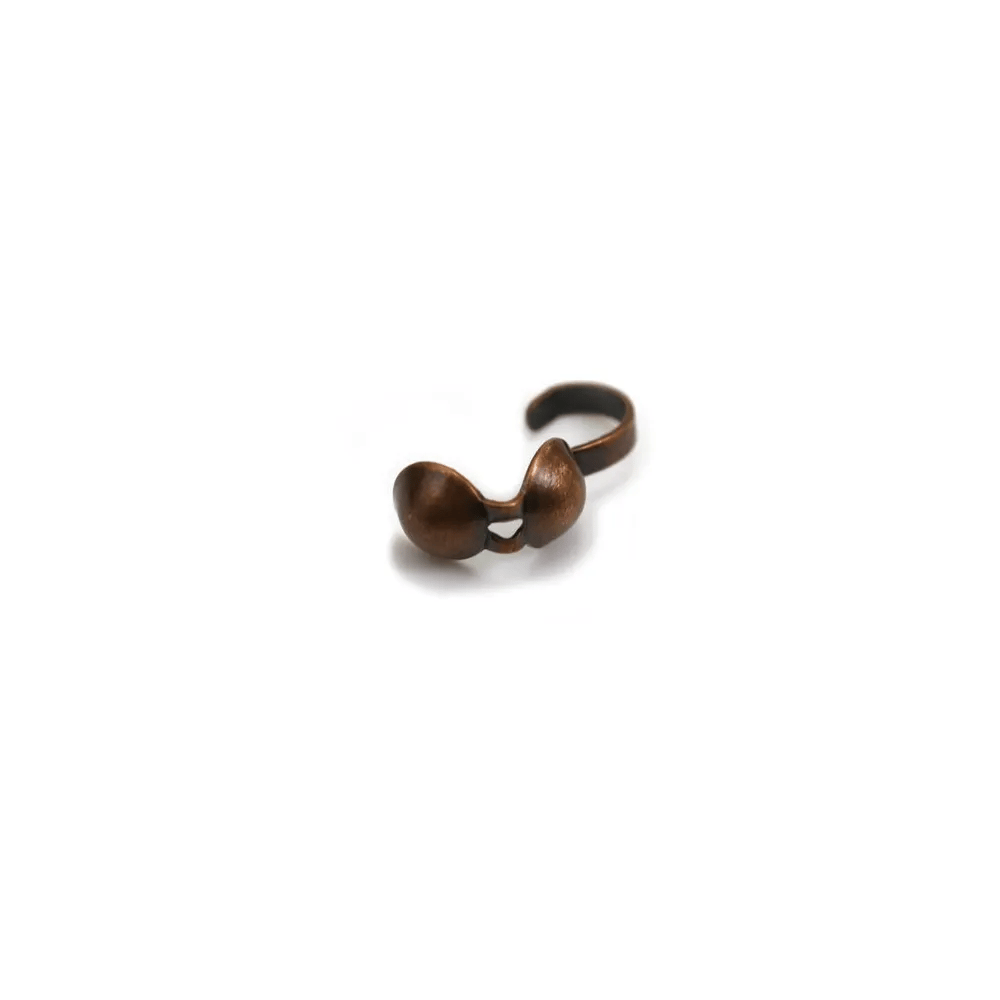 Cache noeud en métal 3mm en couleur argenté x 50pcs