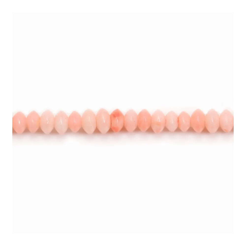 Bambou mer teinté orange Rondelle 2x5mm x  40cm