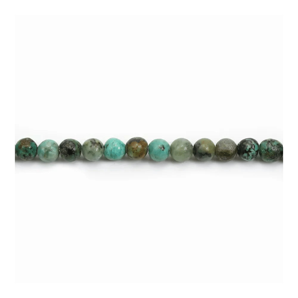 Turquoise africaine ronde 4mm x40cm