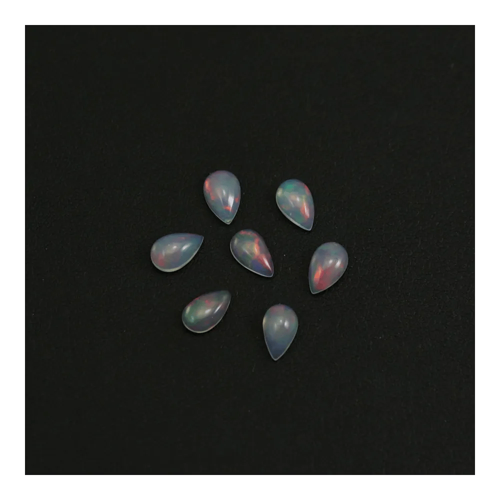 Cabochon opale ethiopian goutte 5x8mm x 1pc