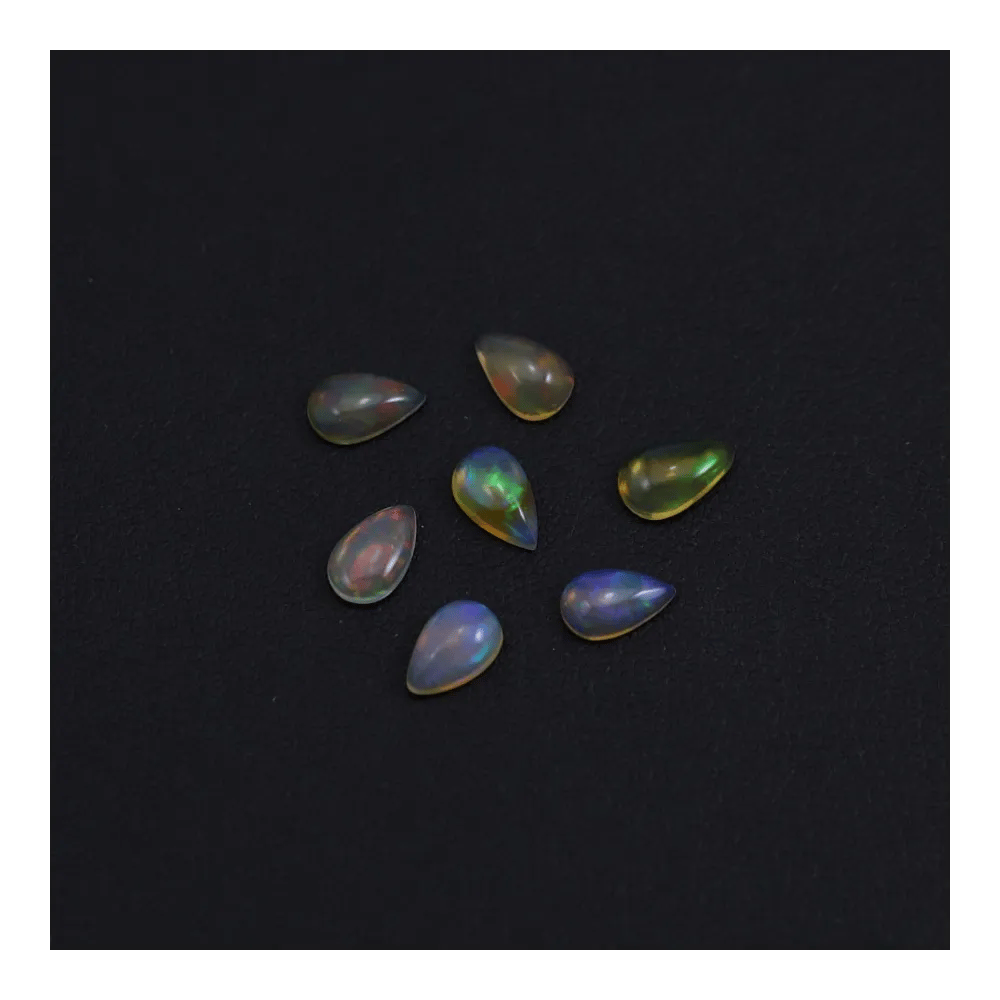 Cabochon opale ethiopian goutte 5x8mm x 1pc
