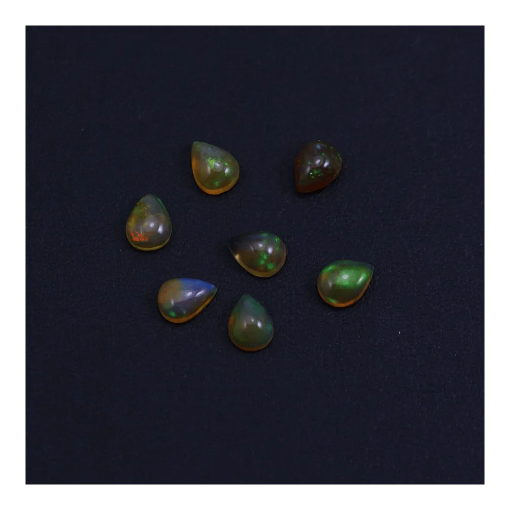 Cabochon opale ethiopian goutte 6x8mm x 1pc