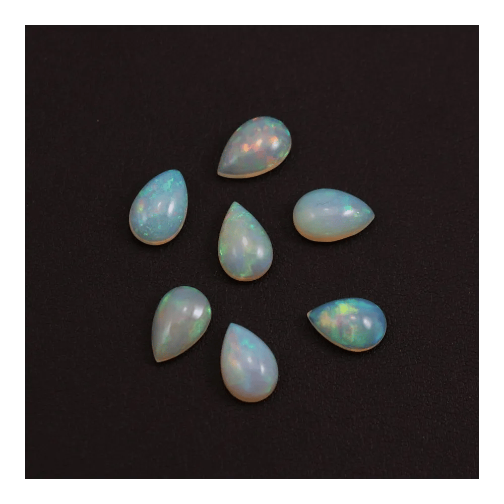 Cabochon opale ethiopian goutte 8x12mm x 1pc