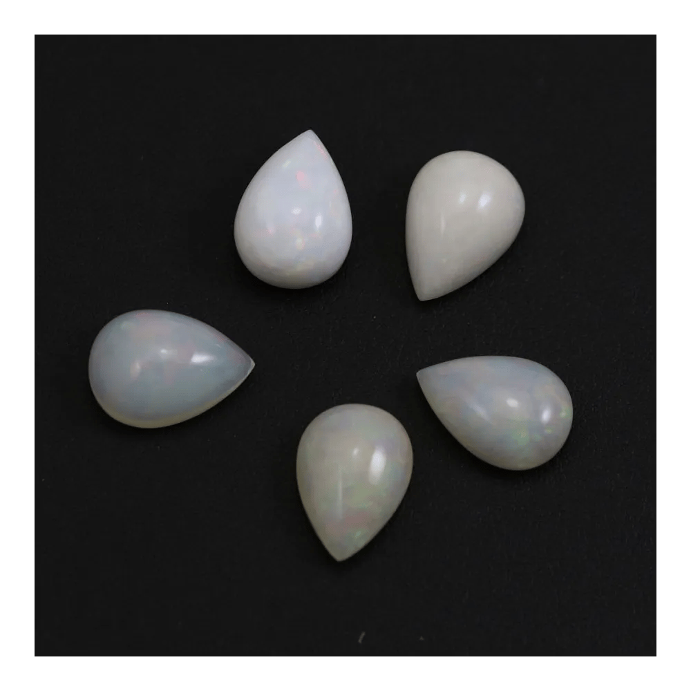 Cabochon opale ethiopian goutte 13x18mm x 1pc