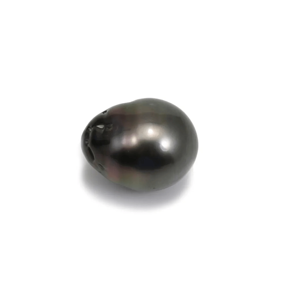 Perle de culture de Tahiti de forme semi-ronde 13-14mm x 1pc