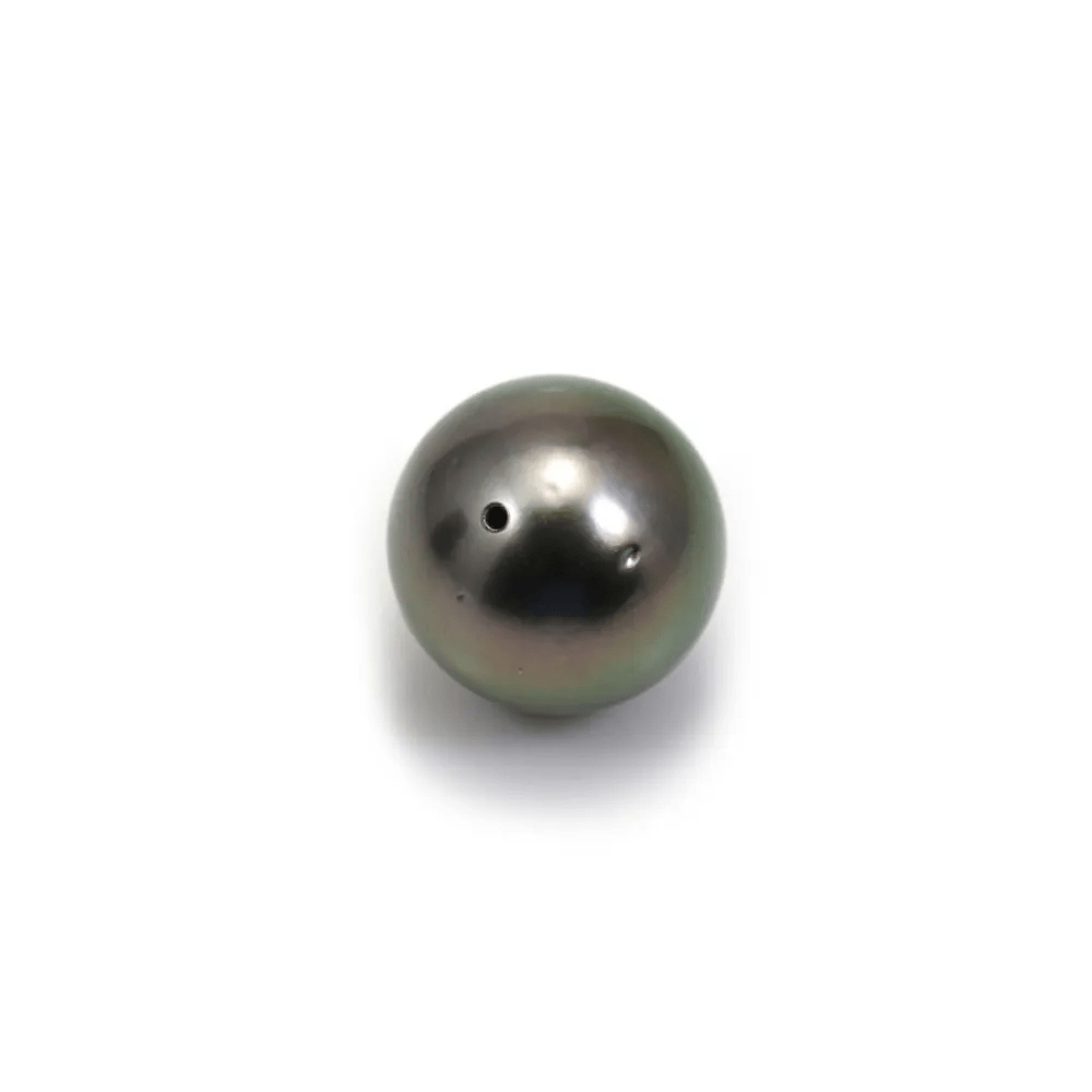 Perle de culture de Tahiti de forme ronde semi percée 13.7mm x pc