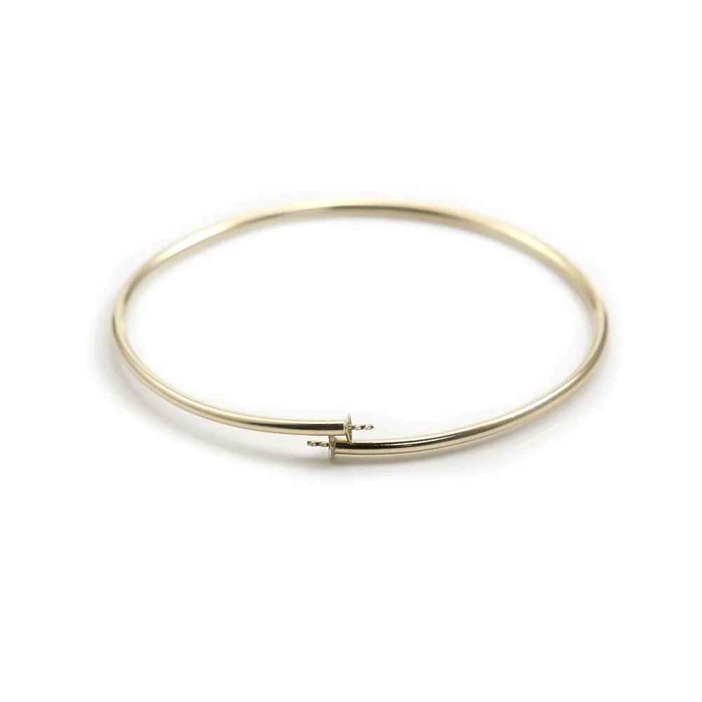 Bracelet jonc en gold filled 65mmx2.2mm x 1pc