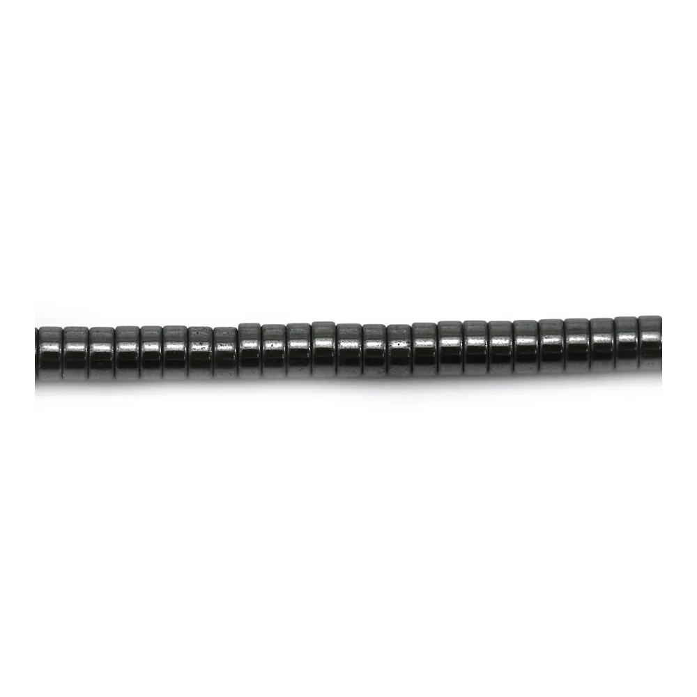 Hématite rondelle 2x1mm x 40cm