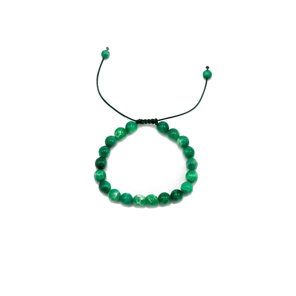 Bracelet agate paon 8mm