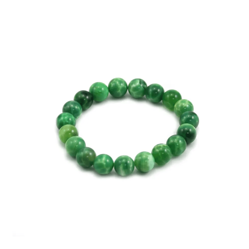 Bracelet agate paon 10mm