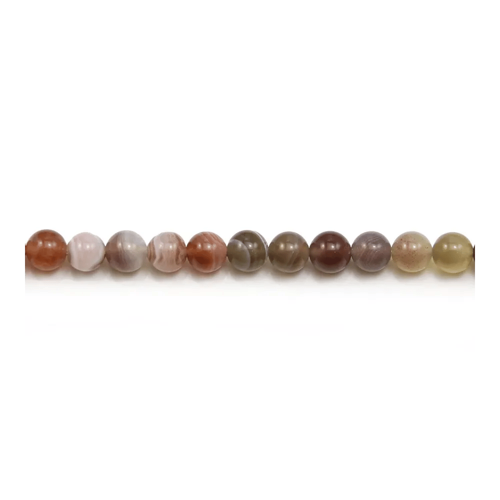 Agate botswana ronde 6mm x 40cm