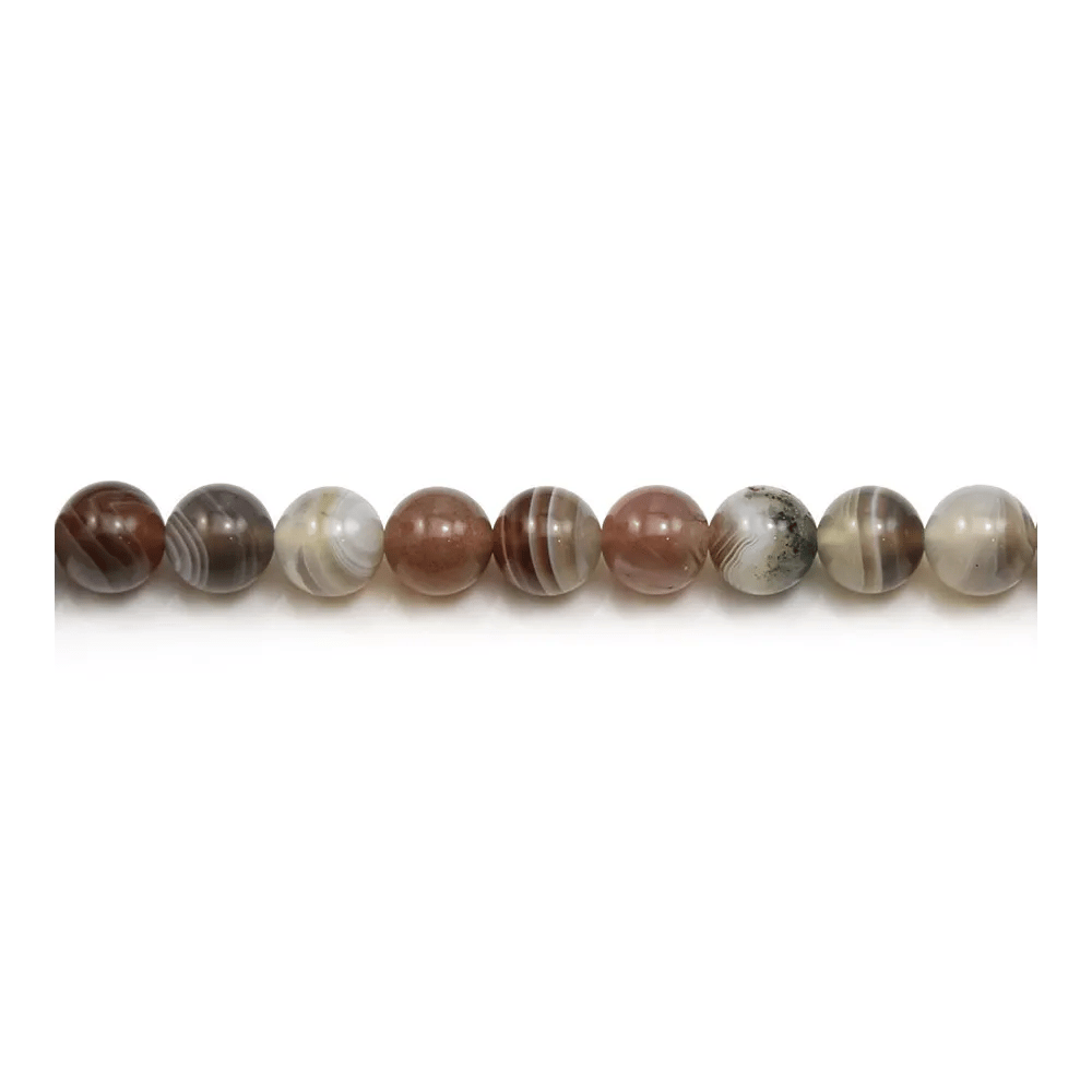 Agate botswana ronde 8mm x 40cm