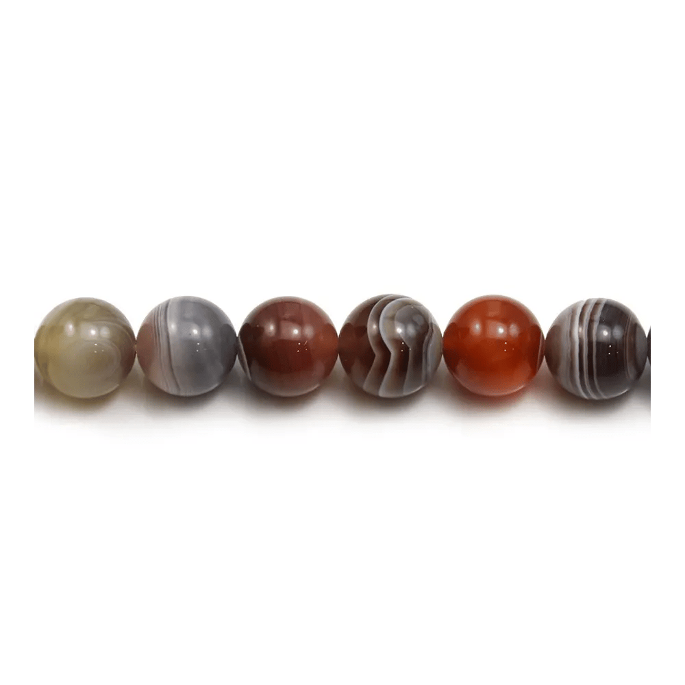 Agate botswana ronde 12mm x 40cm