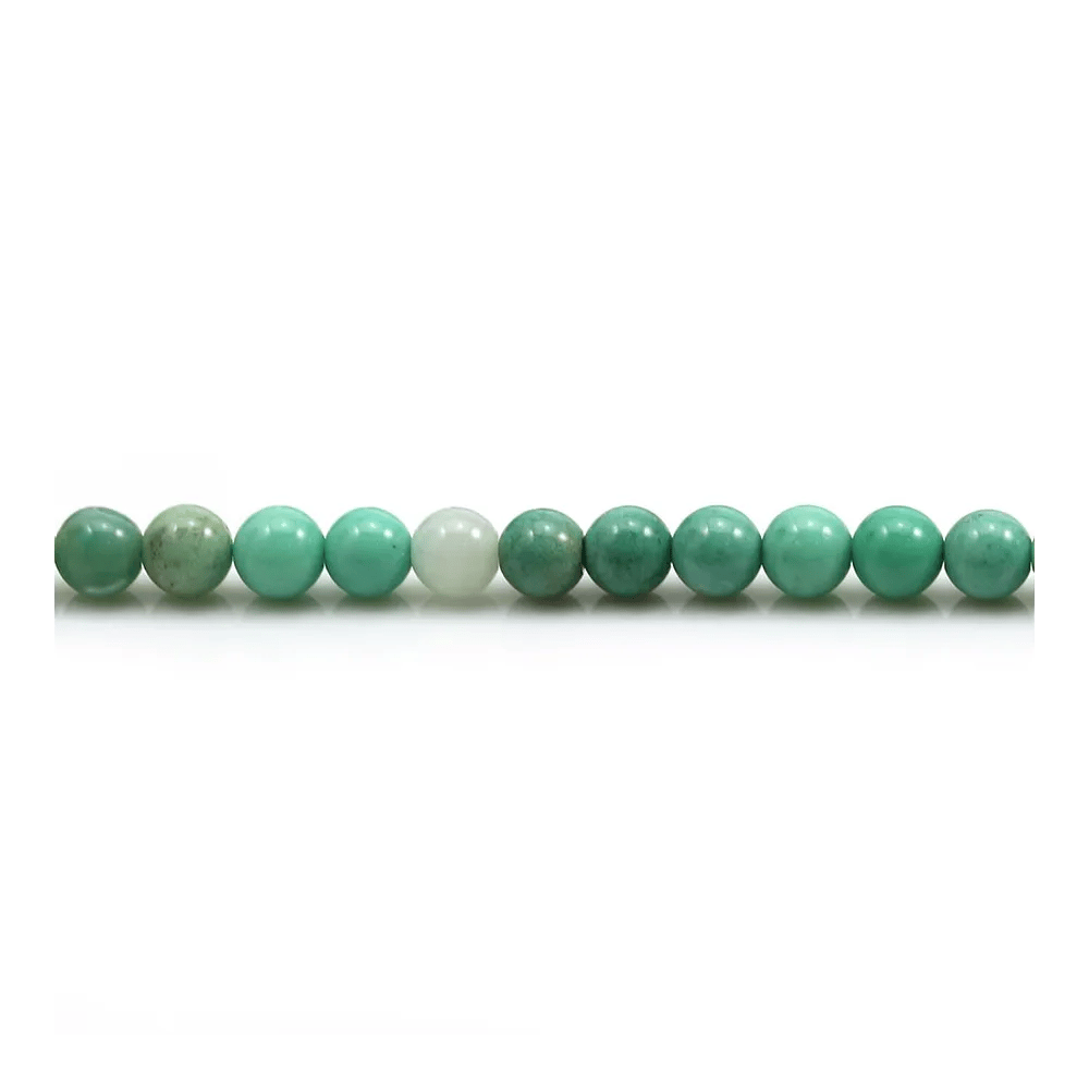 Agate d'herbe verte ronde 4mm x 40cm